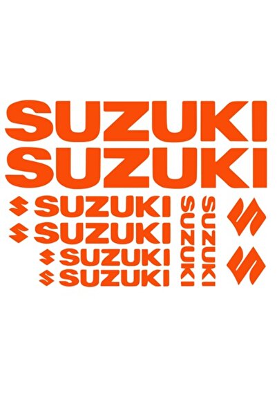 OEM Set de 10 autocolante Suzuki, portocalii