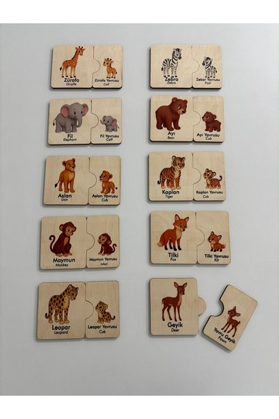 Mind of Toys Mom and Baby Animals Matching Game – Wild Animals