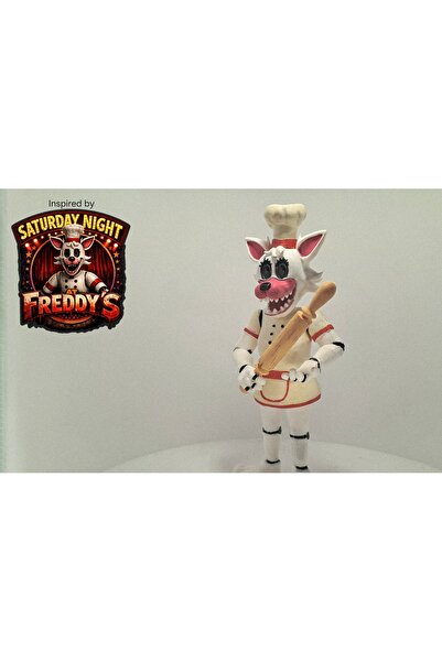 Modellio3D Saturday Night at Freddy’s Chef Mangle 22 cm Figür Hareketli