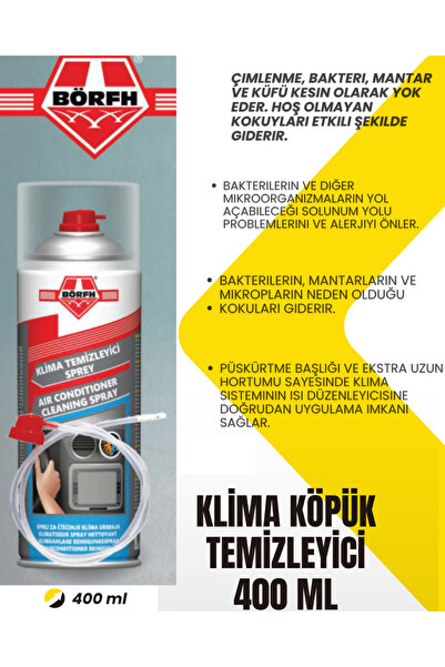 Börfh KLİMA KÖPÜK TEMİZLEYİCİ 400 ML
