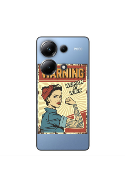 Other Xiaomi Poco M6 Pro 4G Woman at work Transparent Silicone TPU Θήκη