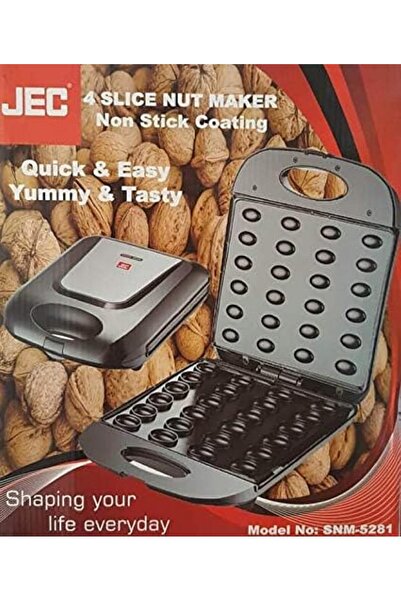 JEC 1400W Electric Nut Maker (24-Slice) - Non-Stick & Thermostat Controlled, ...