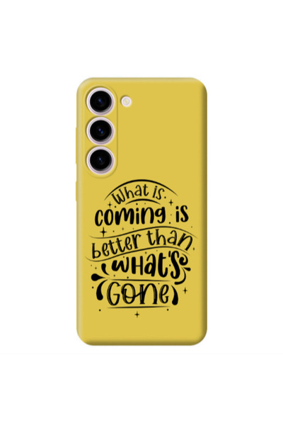 Other Samsung S23 Plus What is coming Yellow Colored Silicone TPU Θήκη
