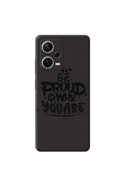 Other Xiaomi Poco X5 Be proud of who you are Black Colored Silicone TPU Θήκη