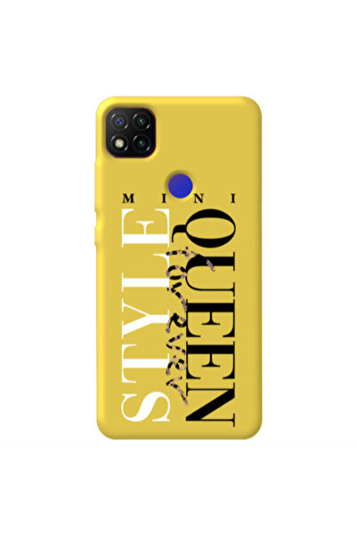 Other Xiaomi Redmi 9c Mini Quen Forever Yellow Colored Silicone TPU Θήκη