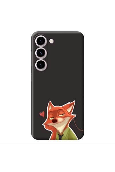 Other Samsung S23 Plus Valentines 15 Black Colored Silicone TPU Θήκη