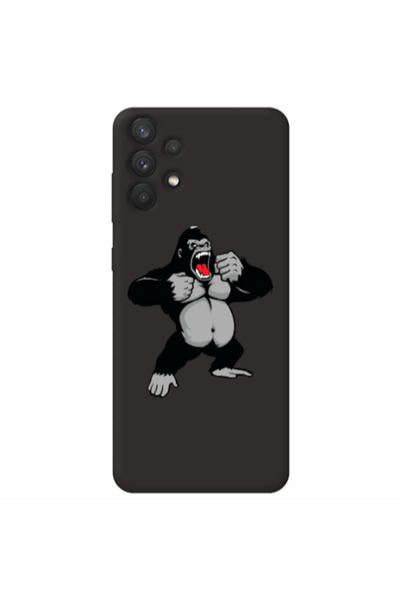 Other Samsung A32 4G Angry Gorilla2 Black Colored Silicone TPU Θήκη