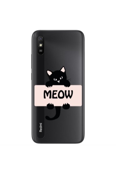 Other Xiaomi Redmi 9A Meow Transparent Silicone TPU Θήκη