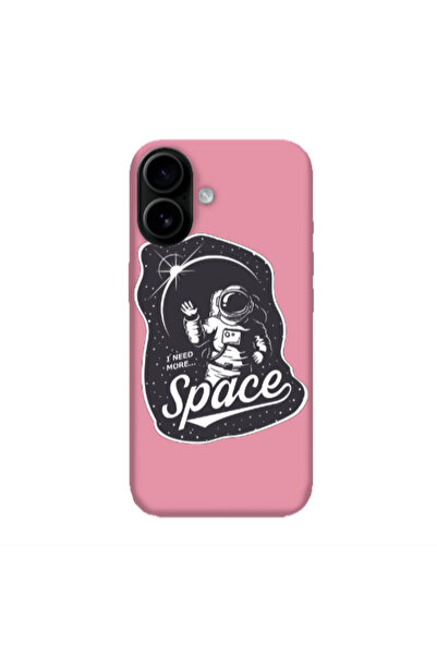 Other Apple Iphone 16 plus I need more spacee Pink Colored Silicone TPU Θήκη