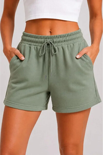 Generic Brand 3 Thread Non-Threaded Summer Shorts with Pockets and Elastic La...