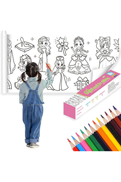 Simply Joy Rolă de hârtie autoadezivă și decupabilă pentru desen și colorat, ...