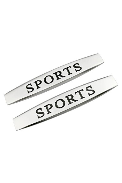 Avex Set de 2 embleme auto metalice autoadezive, model  "SPORTS ", finisaj cr...