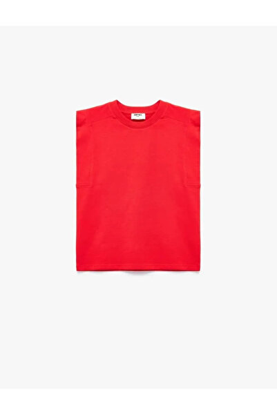 Koton Cotton Crew Neck Sleeveless Basic T-Shirt