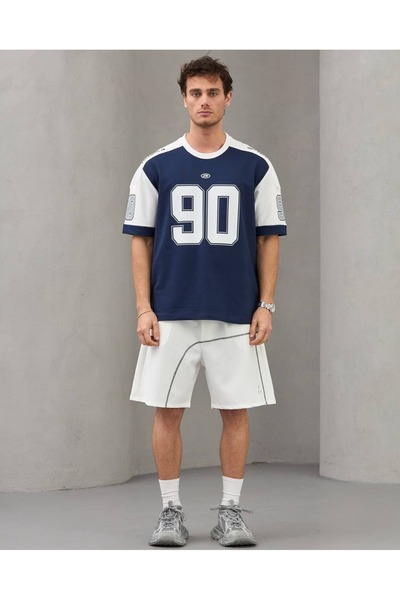 Unisex 2M 90's Baskılı Oversize Tişört