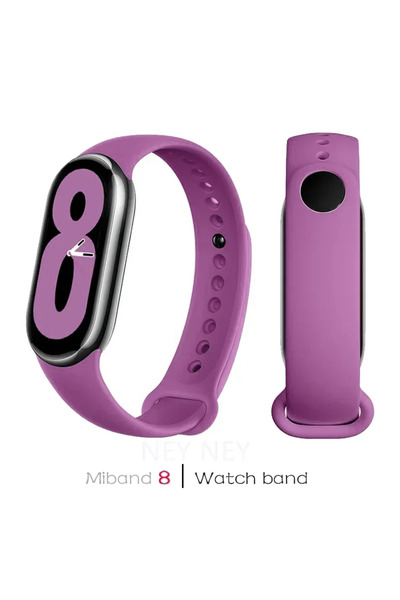 Choice38 For Mi Band 9 18 Purple Soft Silicone Strap for Mi Band 10 Sports Sm...
