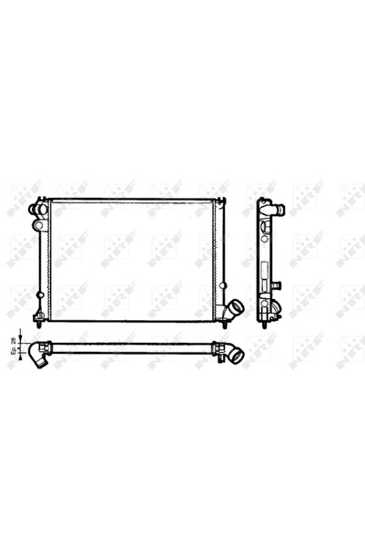 NRF Radiator Racire Motor PEUGEOT 406