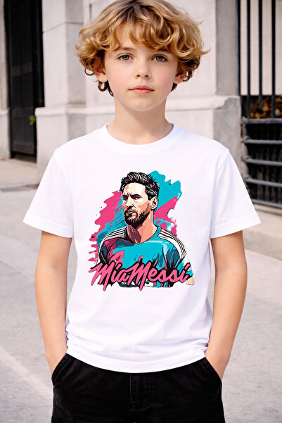 MAGORS Style-X LIONEL MESSI PRINTED CYCLING NECK KIDS AND YOUTH TSHIRT