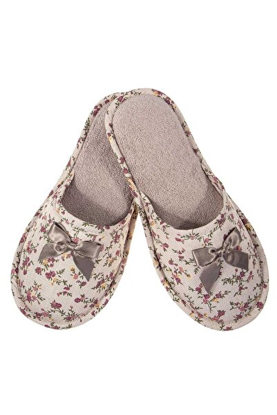 Amaryllis Slippers Γυναικεία υφασμάτινη βαμβακερή παντόφλα με φλοράλ σχέδιο, ...