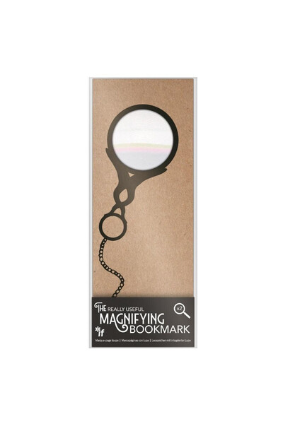 İF Semn de carte cu lupa IF, lupa 2x, format 18,5x6,5 cm (blister), multicolo...