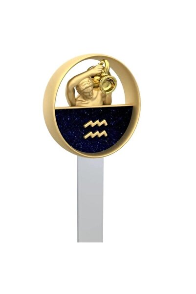 Metalmorphose , Semn de carte metal cu tematica zodiacala Varsator, Multicolor