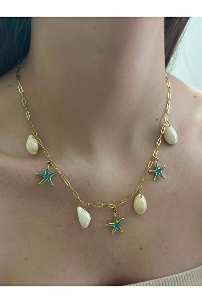 BYYEŞO Sea Star Charm Necklace (Steel)