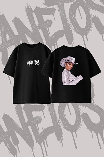 Anetos Μπλουζάκι Megan Thee Stallion_3 με στάμπα σχεδίου, μεγάλου μεγέθους, μ...