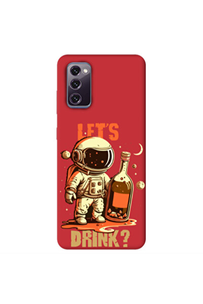 Other Samsung S20 FE Lets drink Red Colored Silicone TPU Θήκη