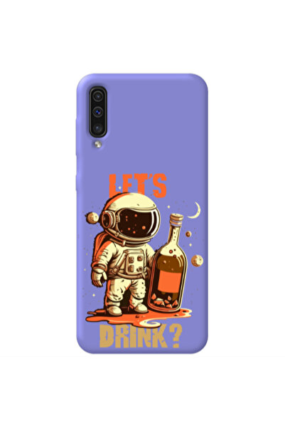 Other Samsung A70 Lets drink Purple Colored Silicone TPU Θήκη