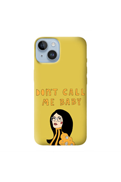 Other Apple iPhone 14 Plus Call me baby Yellow Colored Silicone TPU Θήκη