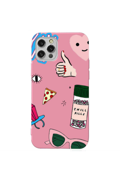 Other Apple iPhone 12 Pro Max Chill Pink Colored Silicone TPU Θήκη