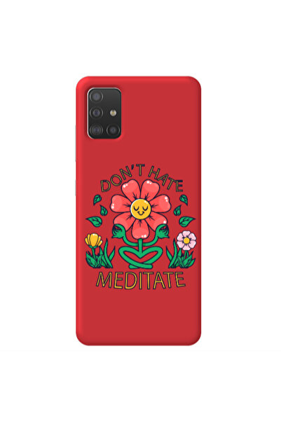 Other Samsung A51 Meditate Red Colored Silicone TPU Θήκη