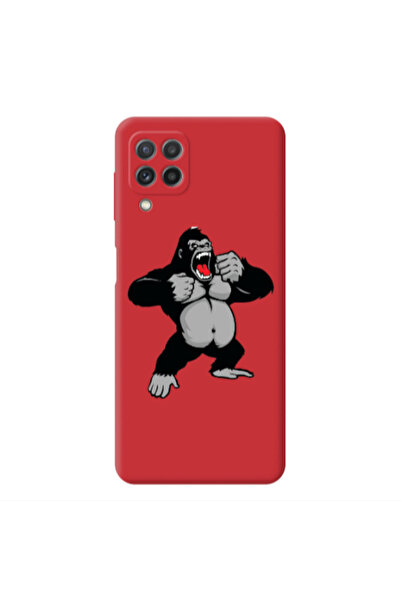 Other Samsung A22 4G Angry Gorilla2 Red Colored Silicone TPU Θήκη
