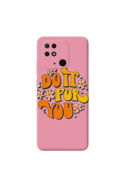 Other Xiaomi Redmi 10C Do it For You Pink Colored Silicone TPU Θήκη