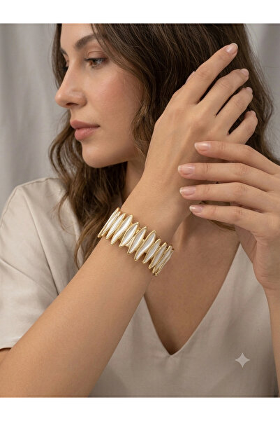 BY DİLEK ÇETİN ACCESSORY Steel Enamel Adjustable Bracelet