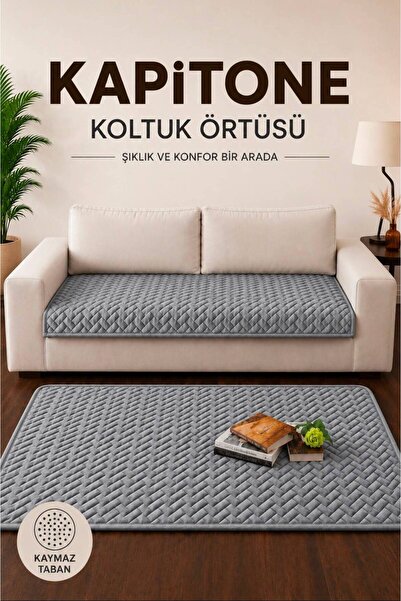 vivamia One Piece Non-Slip Base Quilted Sofa Cover Sofa Bed Sofa Cover 90X200