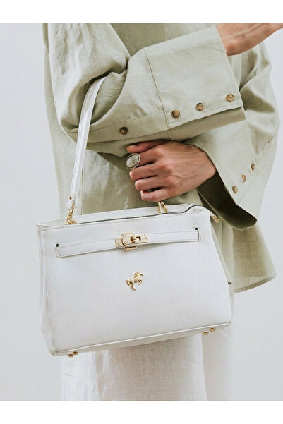 Miami Polo Club Women's 5-Compartment Leather Look Bag with Long Adjustable S...