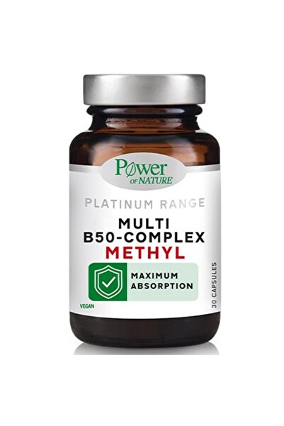 Power Health Πλατινένιο Πολυμεθυλένιο B50 Σύμπλεγμα 30 Κάψουλες