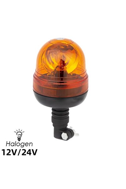 Flexzon Πορτοκαλί Διαφανής Φάρος 12V / 24V Γρήγορης Σύνδεσης FZMAR406
