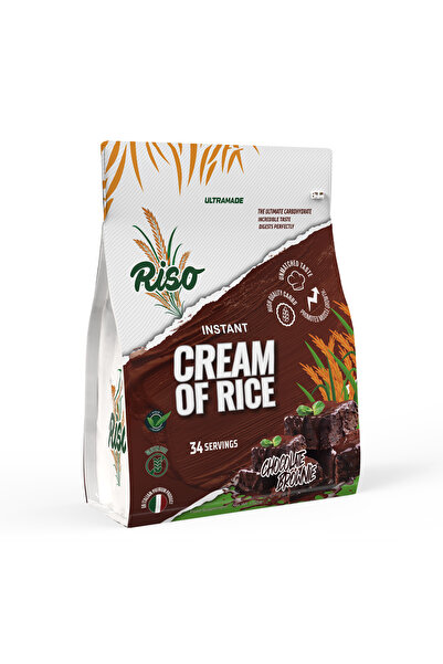 RISO Chocolate Brownie Instant Italian Cream of Rice, High Quality Carbohydra...