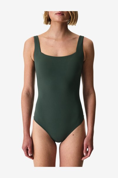 Penti Women Neck Opening Green Swimsuit