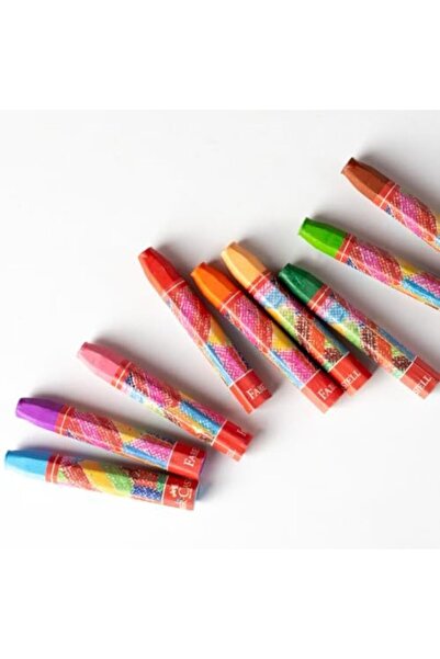 Yıldızan Nexoratech Hexagonal Crayons, 12 Colors, Plastic Box, Soft and Vibra...