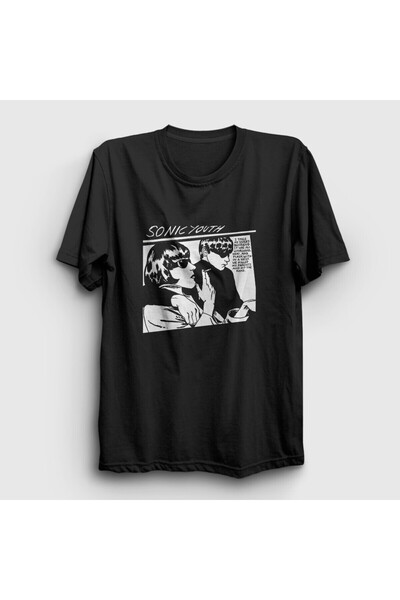 ZOKAWEAR Unisex Black Goo Sonic Youth T-Shirt 452Zw