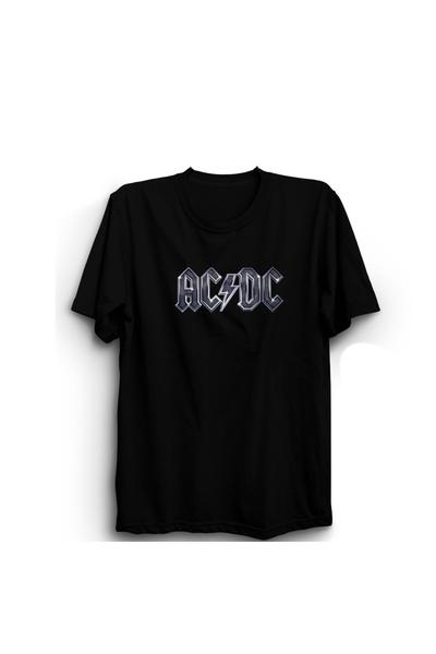 ZOKAWEAR ACDC, Metallic Logo, Rock Metal Music Band T-Shirt