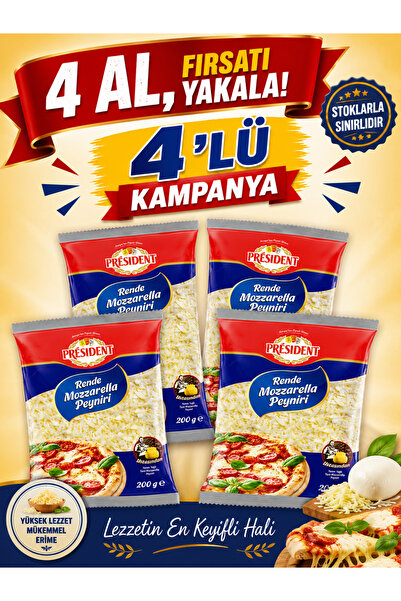 President Rende Mozzarella 4'lü