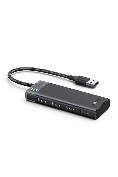Ugreen CM653 USB хъб, 4 x USB-A 3.0, Черен