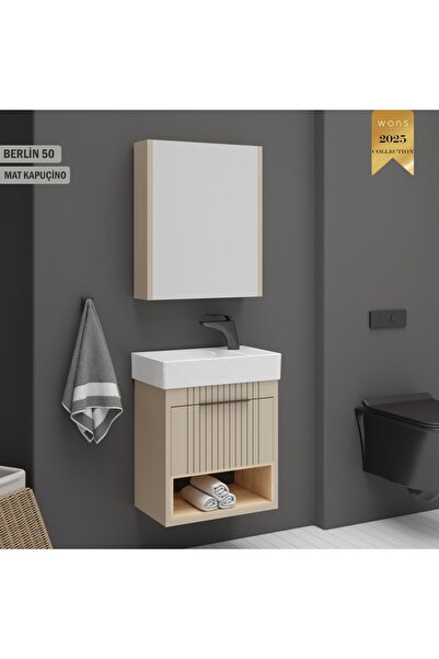 Wons Bathroom Berlin 50 cm Kapuçino Banyo Dolabı