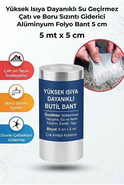 ALL FAST Yüksek Isıya Dayanıklı Su Geçirmez Çatı ve Boru Sızıntı Giderici Alü...