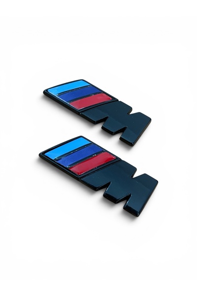 İKTUNING BMW YAN ÇAMURLUK VE BAGAJ ABS MALZEME M LOGO SİYAH ROZET ARMA AMBLEM...