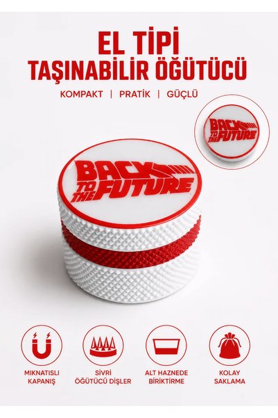 Arvina Atelier 3 Katmanlı Baharat Öğütücü Grinder | Parlak Logolu Alt Hazneli...