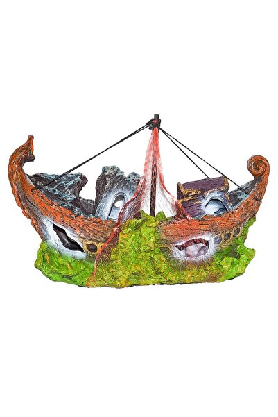 Classica Decor acvariu epava corabie cu plasa 30 cm